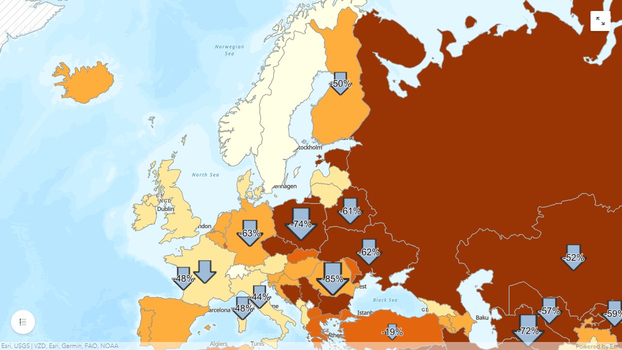 Carbon intensity in Europe