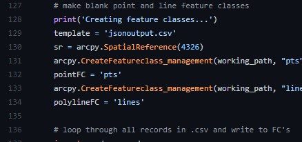 Write feature classes